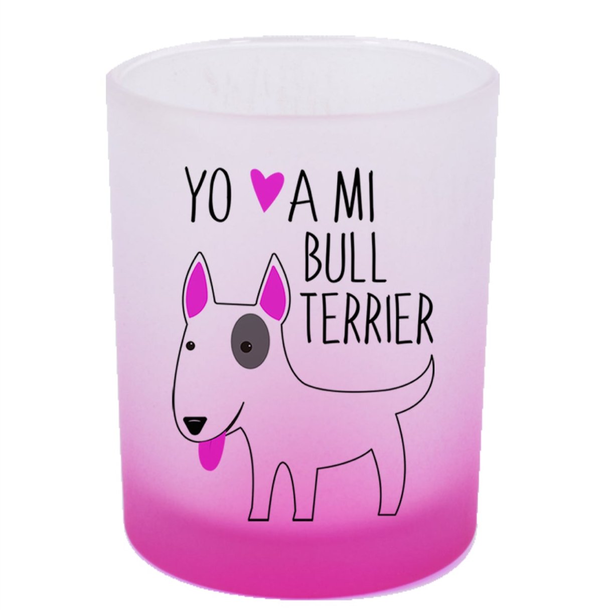 Vaso Bull Terrier 320cc Yo amo a mi