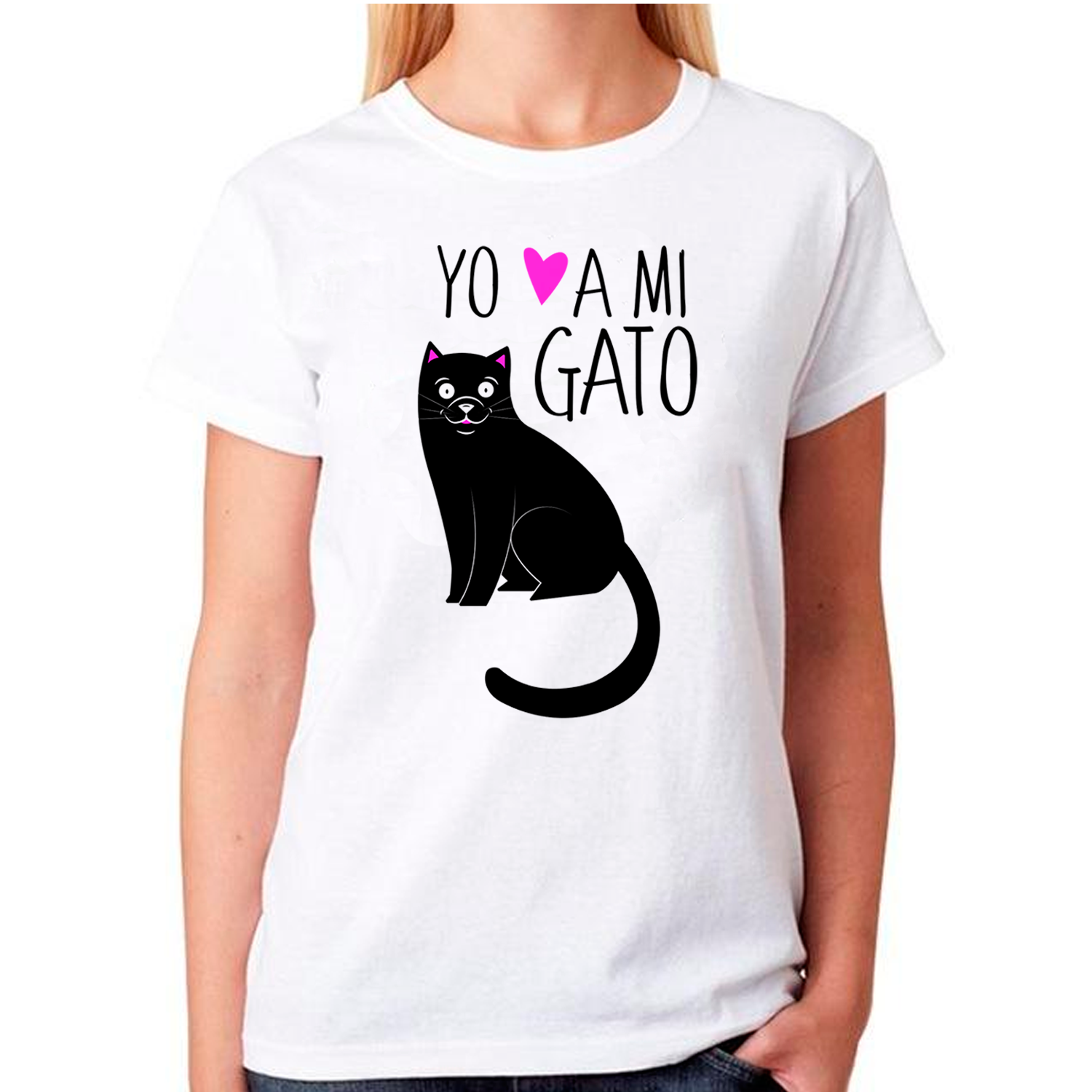 Polera Sport Mujer manga corta - Gatos