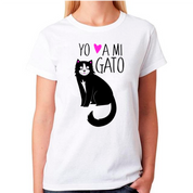 Polera Sport Mujer manga corta - Gatos