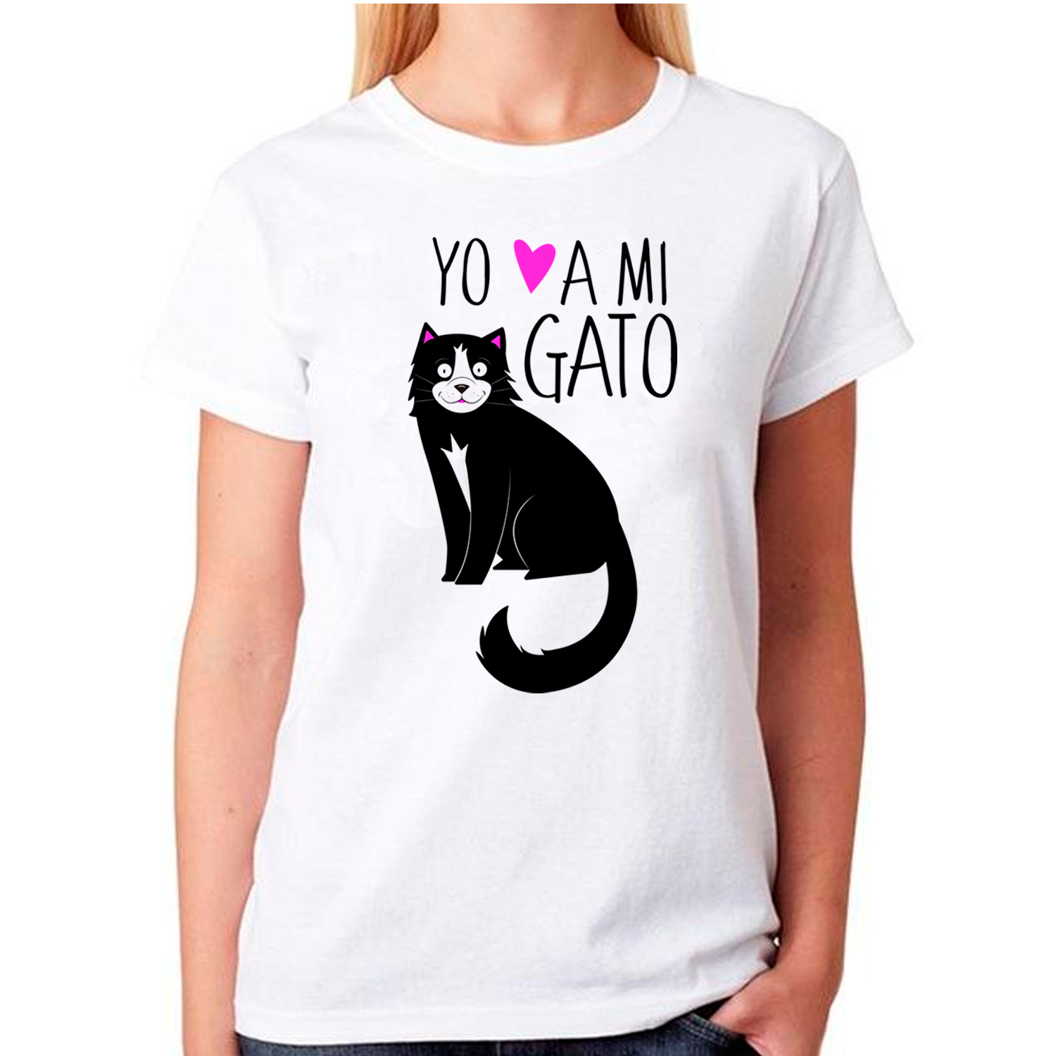 Polera Sport Mujer manga corta - Gatos