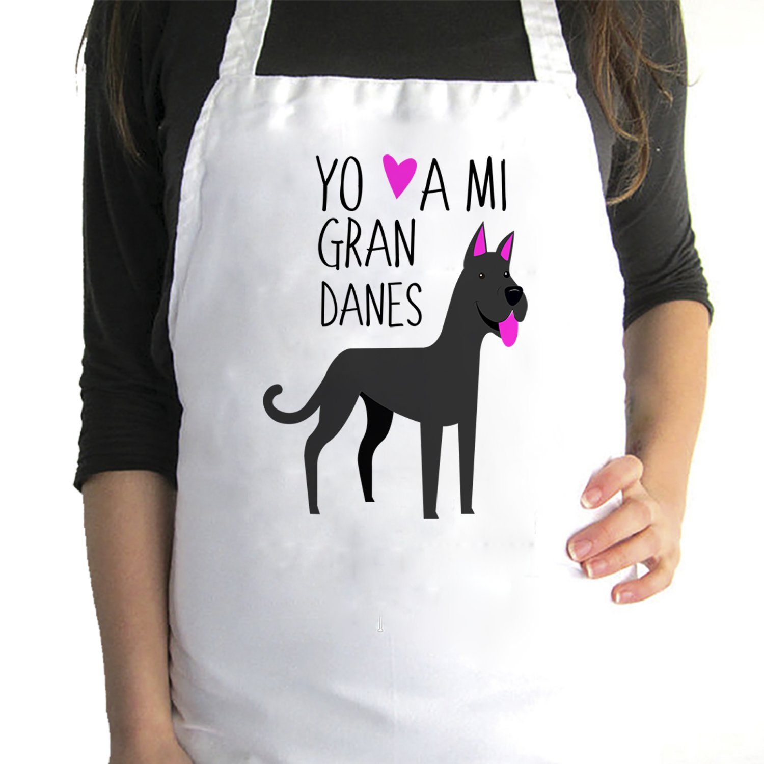 Pechera de Cocina - Gran Danes Tienda Petfy negro