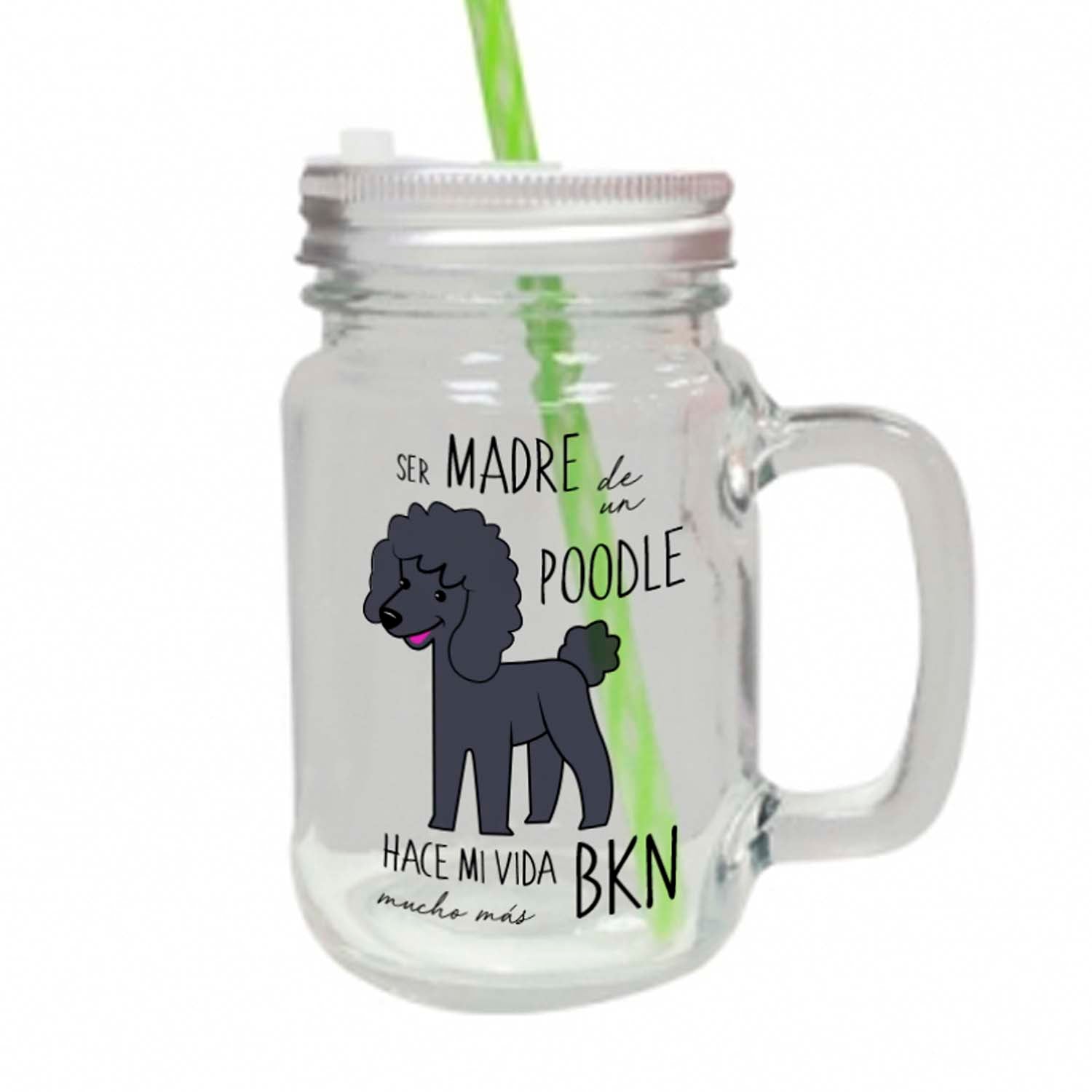Jar Vidrio con tapa - Poodle - Tienda Petfy