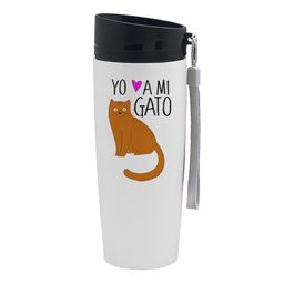 Mug Urbano Blanco 350ml Gatos Yo amo a mi
