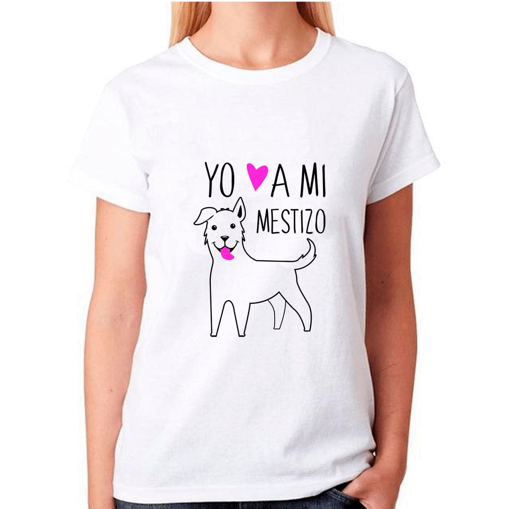 Polera de vestir Mujer manga corta - Mestizo Tienda Petfy blanco S Small