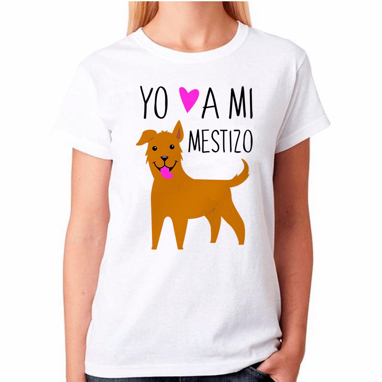 Polera de vestir Mujer manga corta - Mestizo Tienda Petfy naranjo S Small