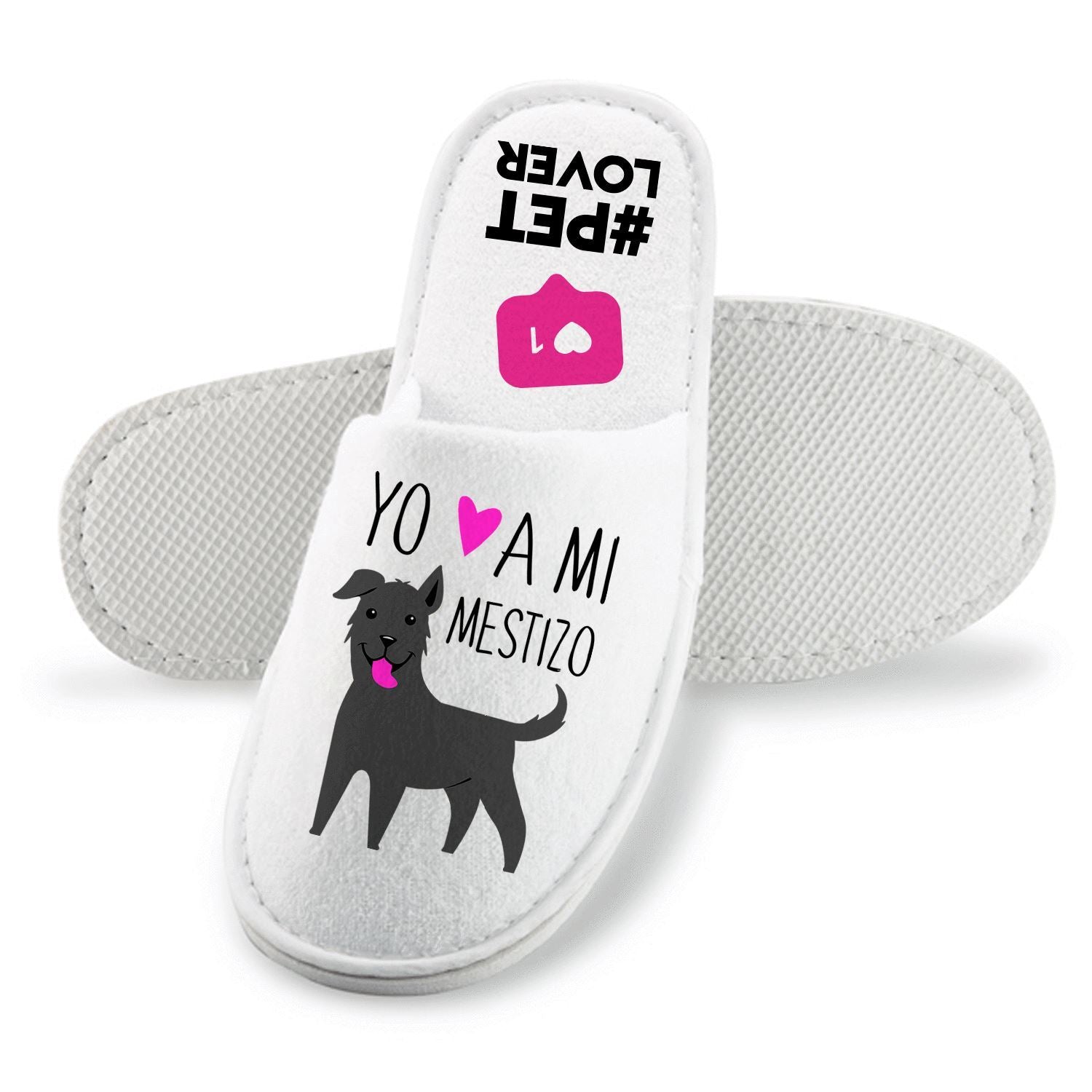 Pantuflas - Mestizo Tienda Petfy L 29 cm negro