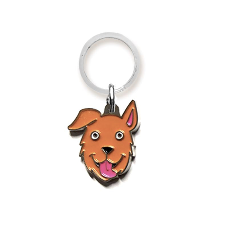 Placa Pet Lover - Mestizo Grabado 2 cafe