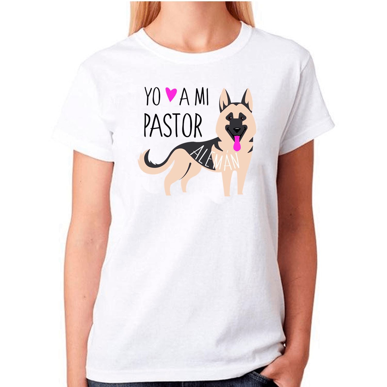 Polera de vestir Mujer manga corta - Pastor Alemán Tienda Petfy