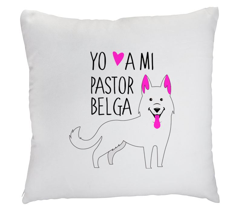 Cojín - Pastor Belga Tienda Petfy Blanco