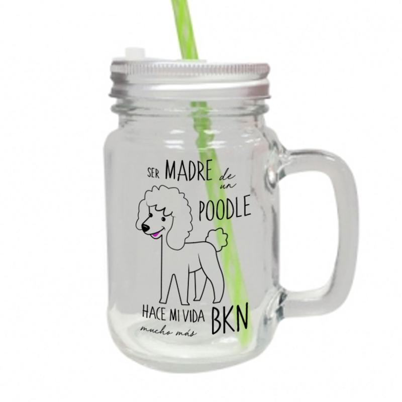 Jar Vidrio con tapa - Poodle - Tienda Petfy