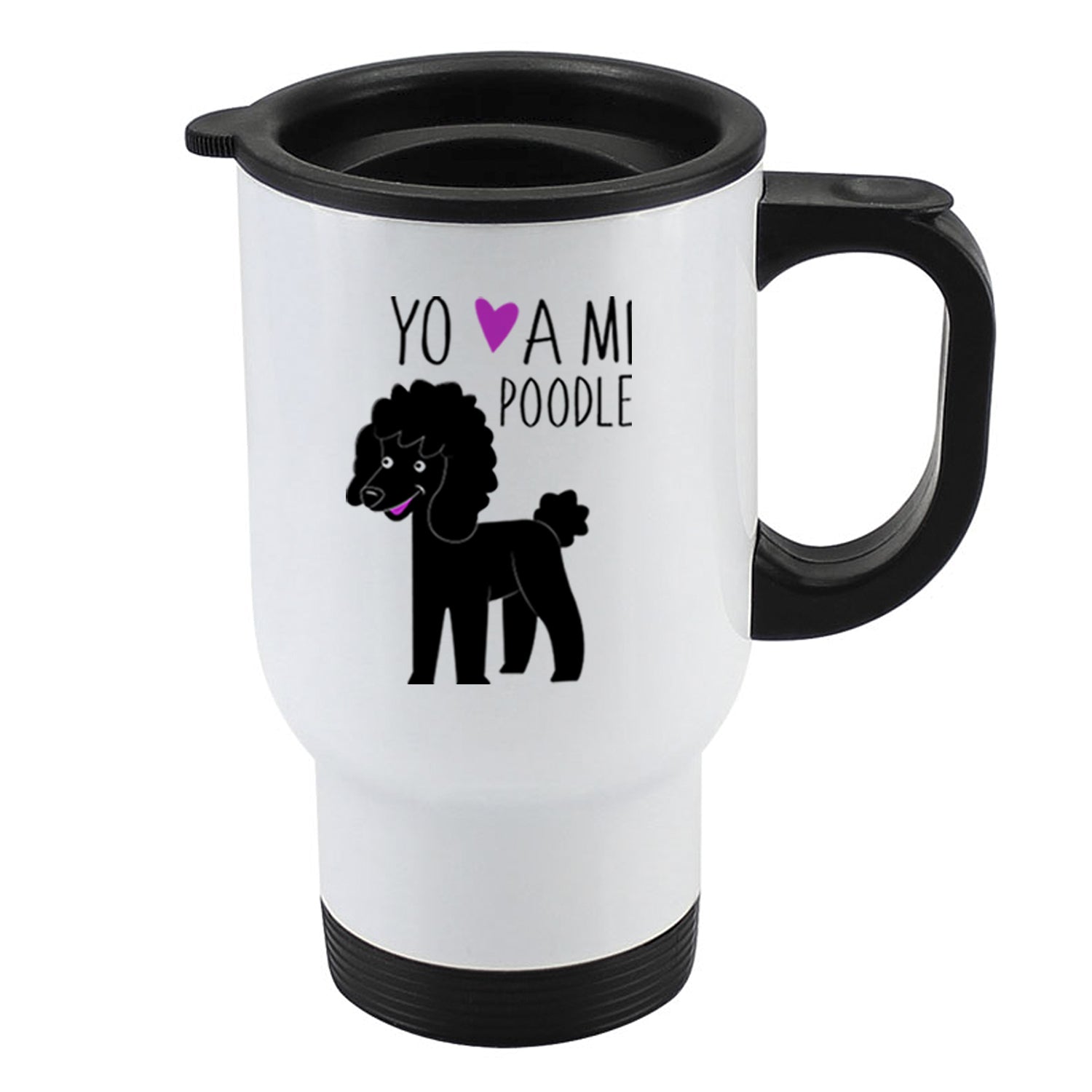 Mug 410cc - Poodle Yo amo a mi