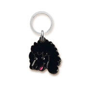 Placa Pet Lover - Poodle Grabado 2 negro
