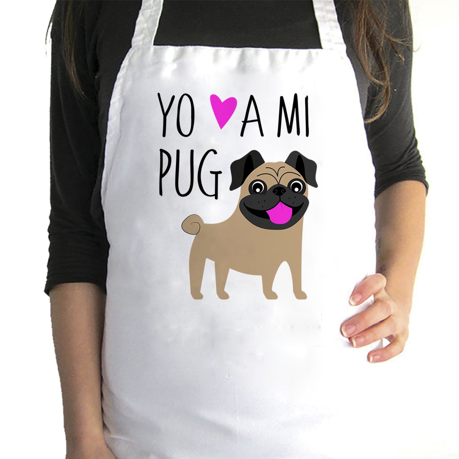 Pechera de Cocina - Pug Tienda Petfy beige