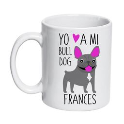 Tazón Cerámico Bull Dog Frances 320cc Yo amo a mi