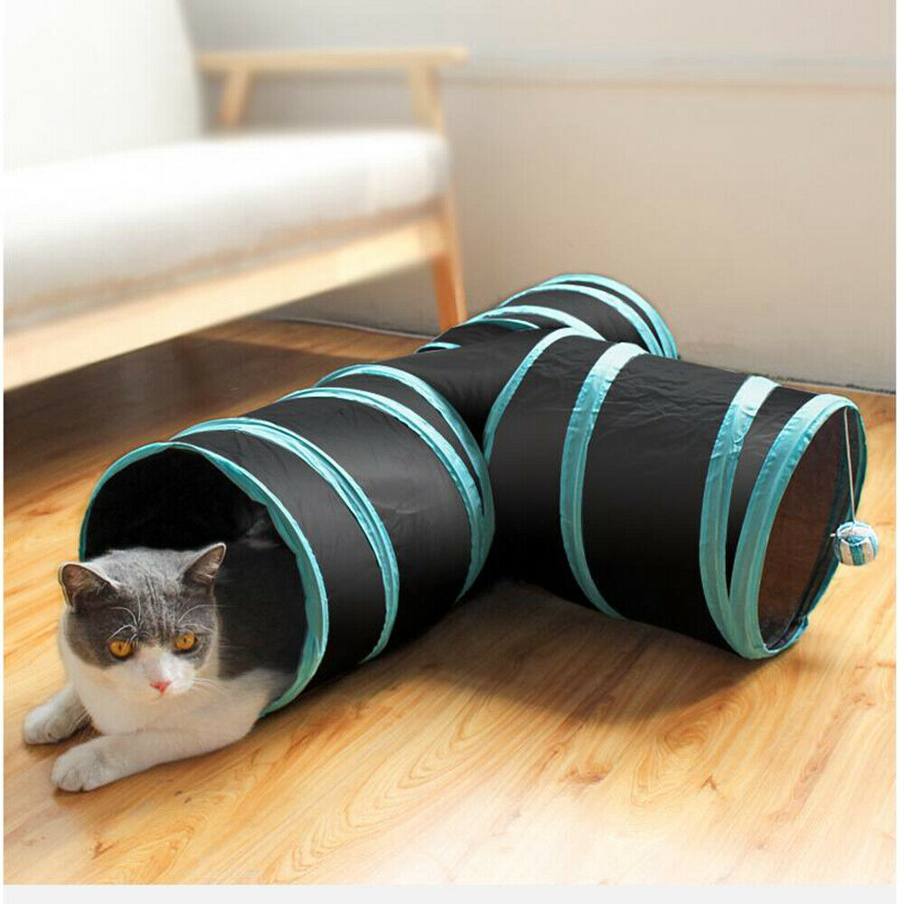 Túnel Plegable de 3 vías para gatos