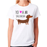 Polera Sport Mujer manga corta - Salchicha Tienda Petfy cafe S Small