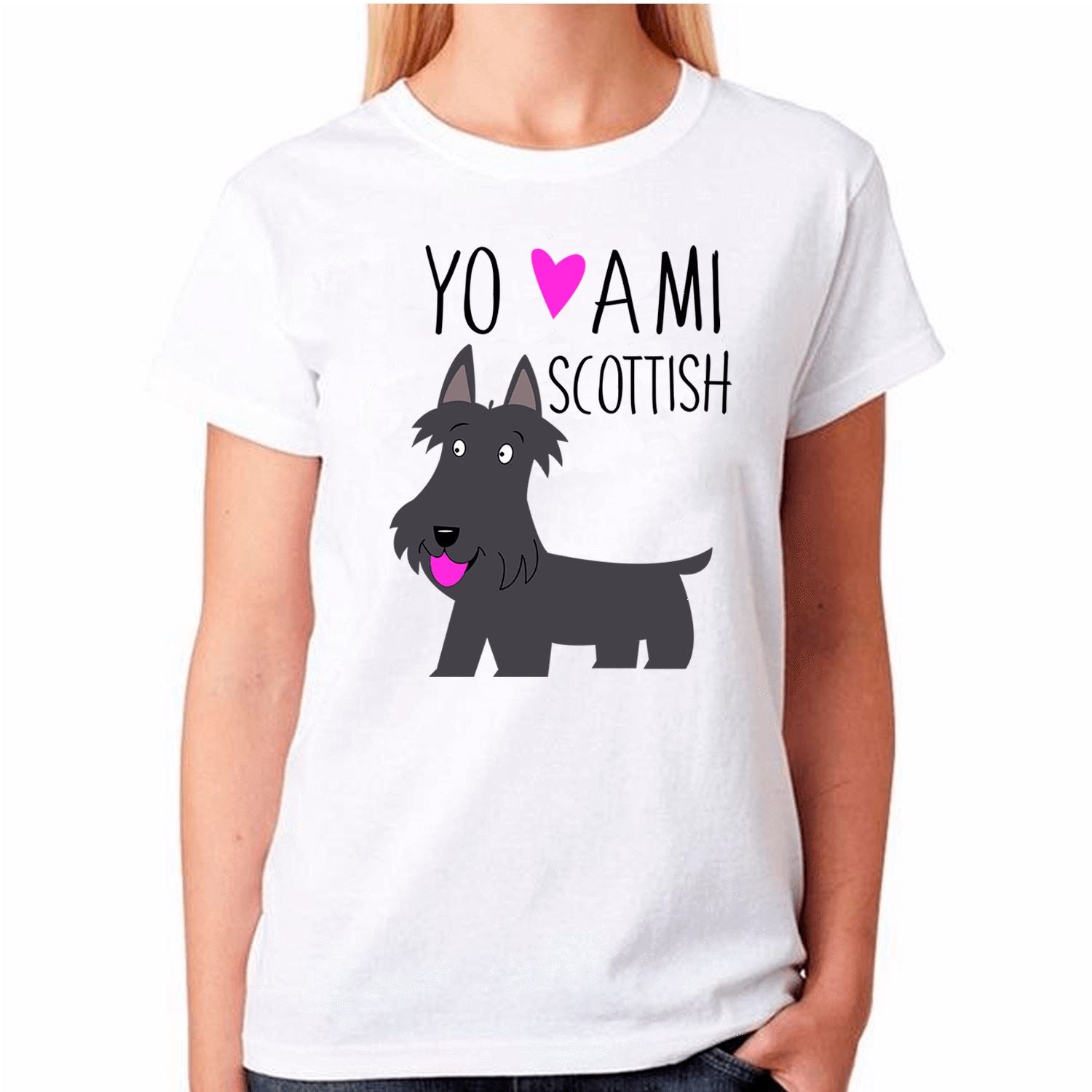 Polera de vestir Mujer manga corta - Scotish Terrier Tienda Petfy