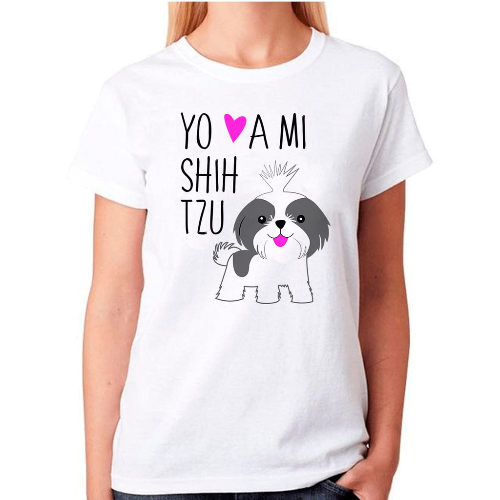 Polera Sport Mujer manga corta - Shih tzu Tienda Petfy