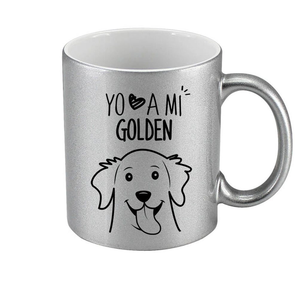 Tazón Color Golden Tienda Petfy Plateado