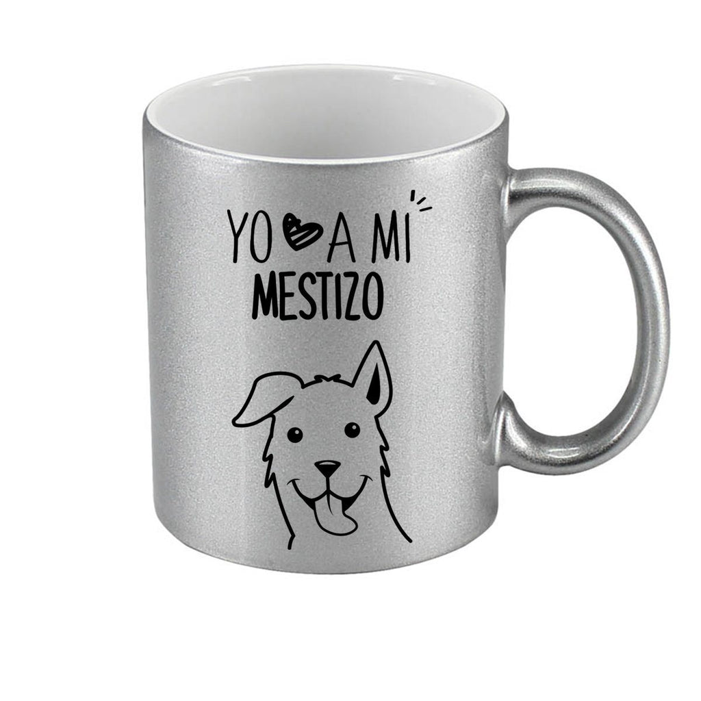 Tazón Color Mestizo Tienda Petfy Plateado