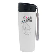 Mug Urbano Blanco 350ml Gatos Yo amo a mi