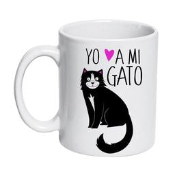 Tazón Cerámico 320cc Gatos Yo amo a mi