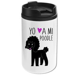 Mug Mini Blanco - Poodle Yo amo a mi (con detalles)