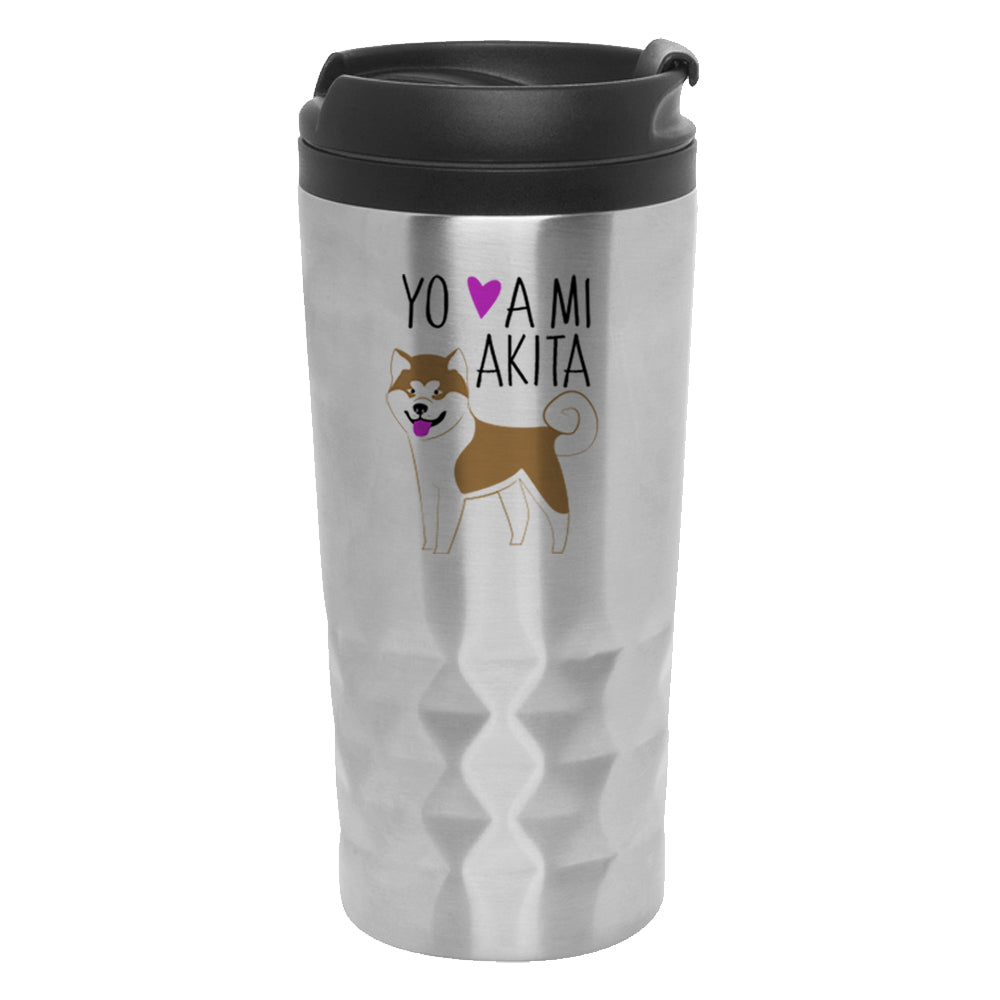 Mug Diamantado - Akita Yo amo a mi