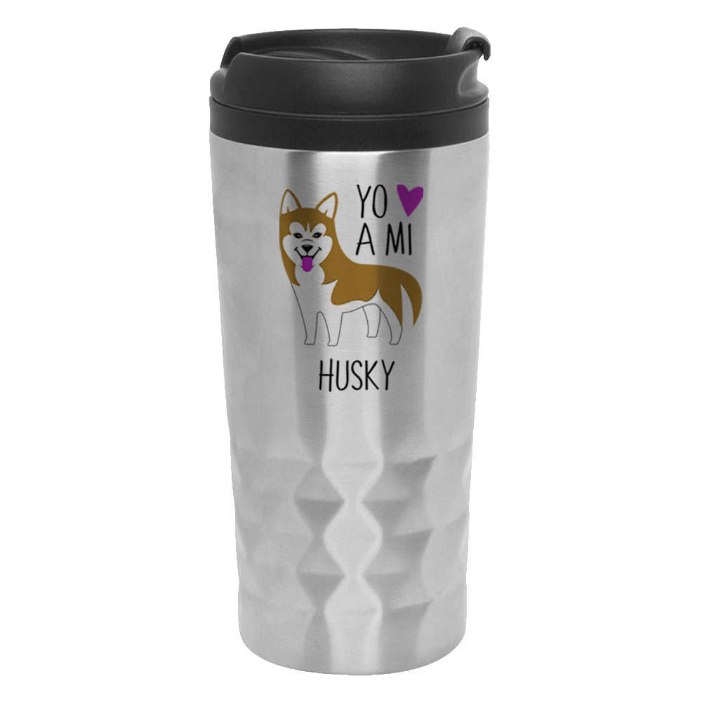 Mug Diamantado - Husky Yo amo a mi